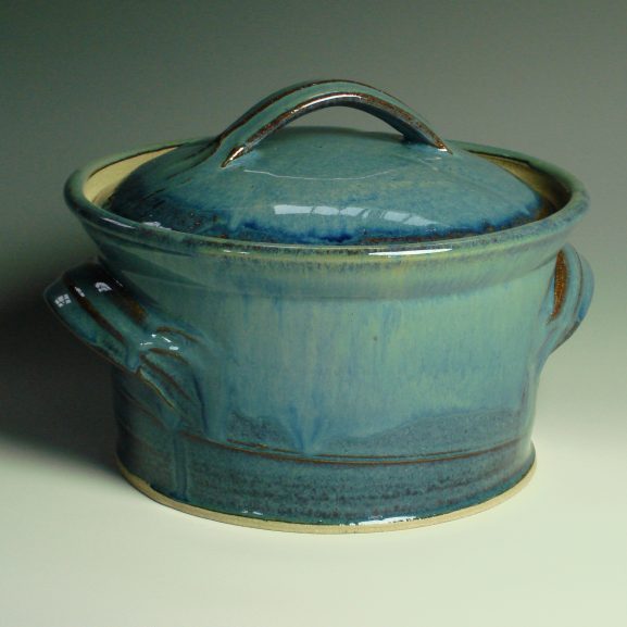 Handmade Casserole Dish - Summer blue