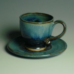 Espresso Cup and saucer - blue