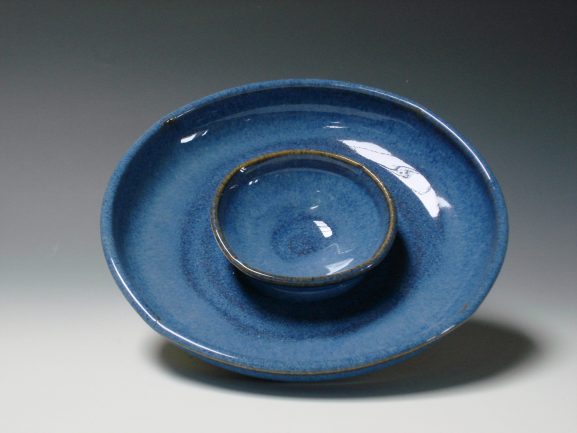 Olive dish/dip - Blue