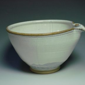 White ceramic mixing bowl