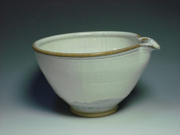 White ceramic mixing bowl