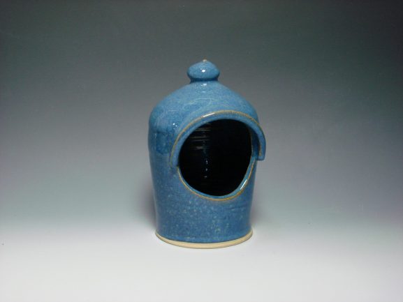 Ceramic Salt Pot - colour blue