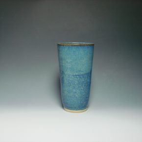 Ceramic blue vase