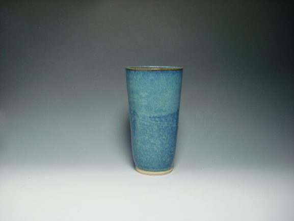 Ceramic blue vase